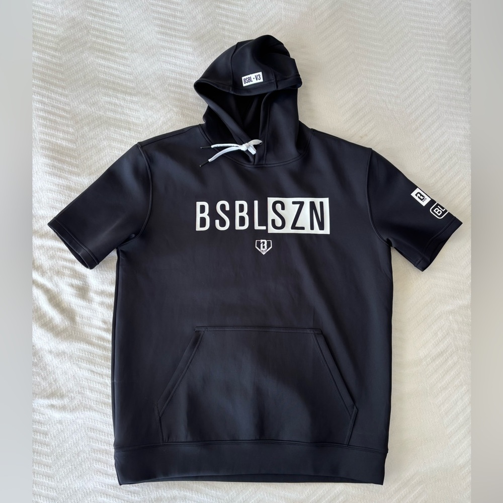 Baseball 101 short sleeve hoodie